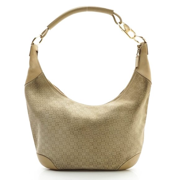 Gucci Handbags - Auth Gucci Gg Hobo Bag Beige Suede #N73969C07